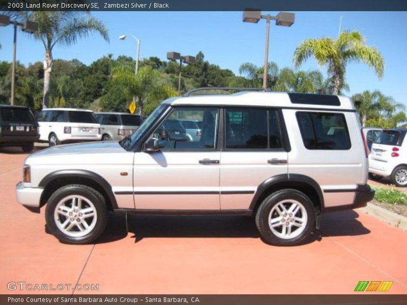 Zambezi Silver / Black 2003 Land Rover Discovery SE