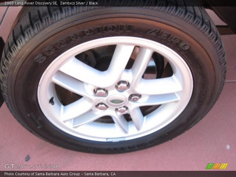 Zambezi Silver / Black 2003 Land Rover Discovery SE