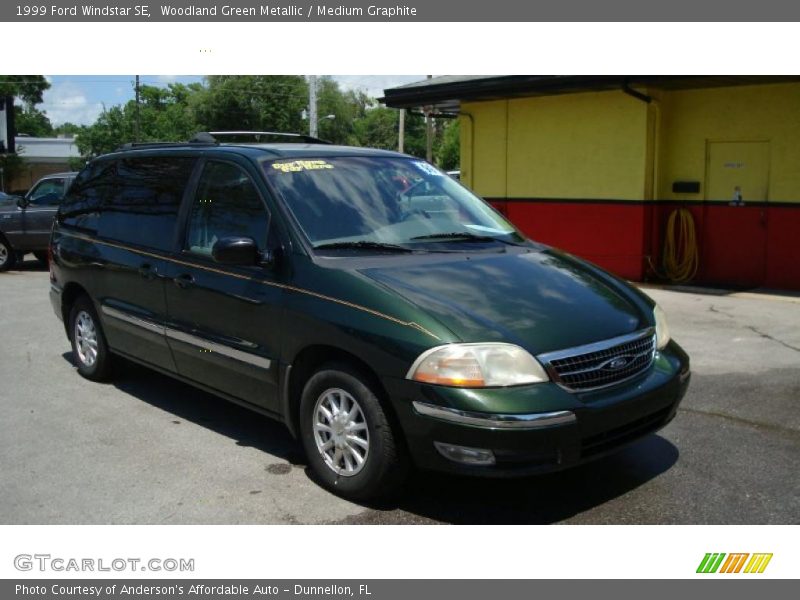 Woodland Green Metallic / Medium Graphite 1999 Ford Windstar SE