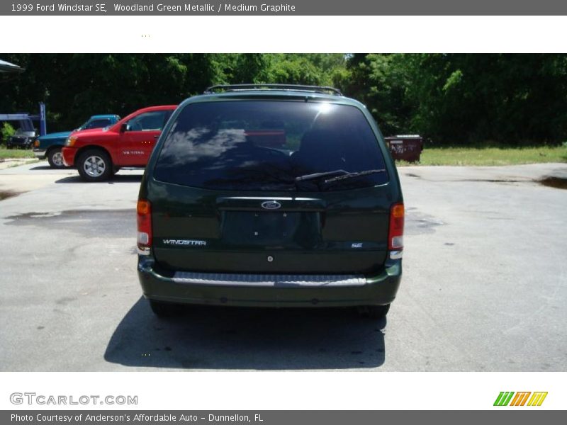 Woodland Green Metallic / Medium Graphite 1999 Ford Windstar SE
