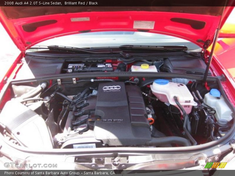 Brilliant Red / Black 2008 Audi A4 2.0T S-Line Sedan