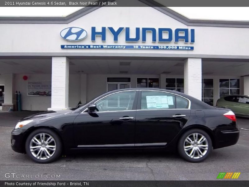 Black Noir Pearl / Jet Black 2011 Hyundai Genesis 4.6 Sedan