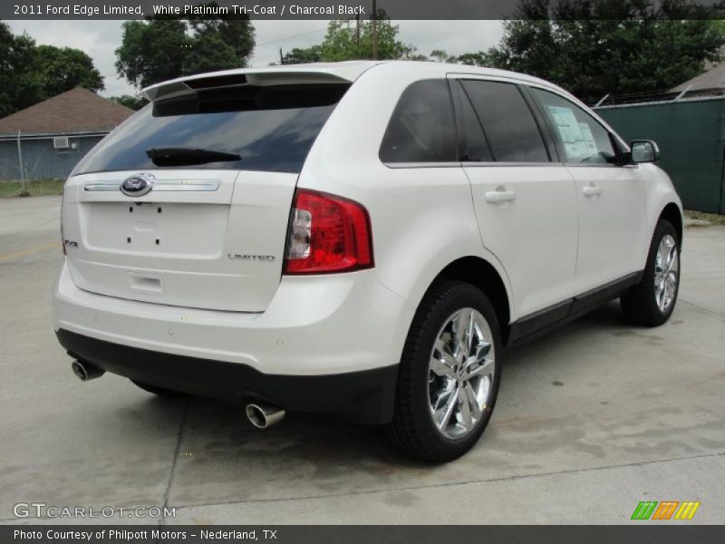 White Platinum Tri-Coat / Charcoal Black 2011 Ford Edge Limited