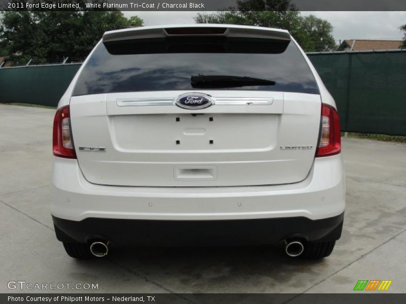 White Platinum Tri-Coat / Charcoal Black 2011 Ford Edge Limited