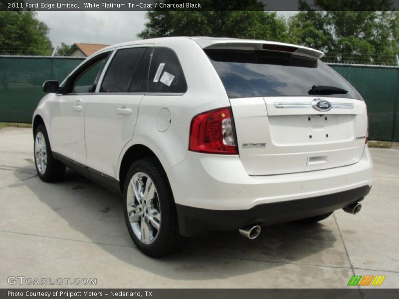 White Platinum Tri-Coat / Charcoal Black 2011 Ford Edge Limited