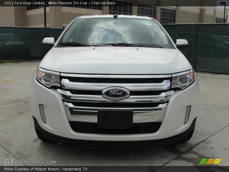 White Platinum Tri-Coat / Charcoal Black 2011 Ford Edge Limited