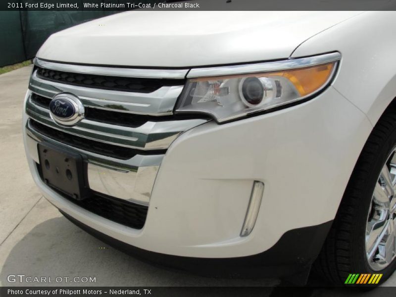 White Platinum Tri-Coat / Charcoal Black 2011 Ford Edge Limited