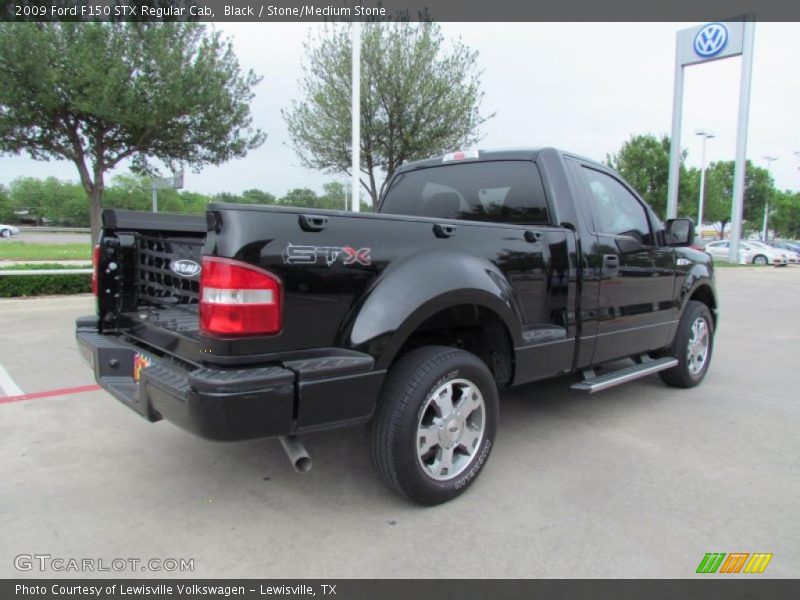 Black / Stone/Medium Stone 2009 Ford F150 STX Regular Cab