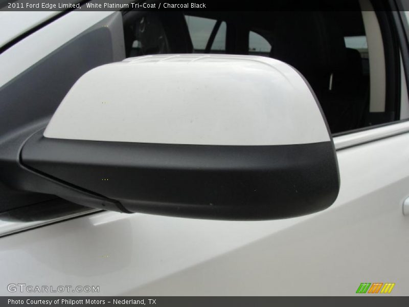 White Platinum Tri-Coat / Charcoal Black 2011 Ford Edge Limited