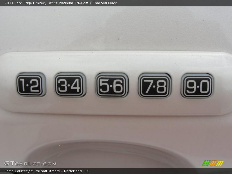 White Platinum Tri-Coat / Charcoal Black 2011 Ford Edge Limited