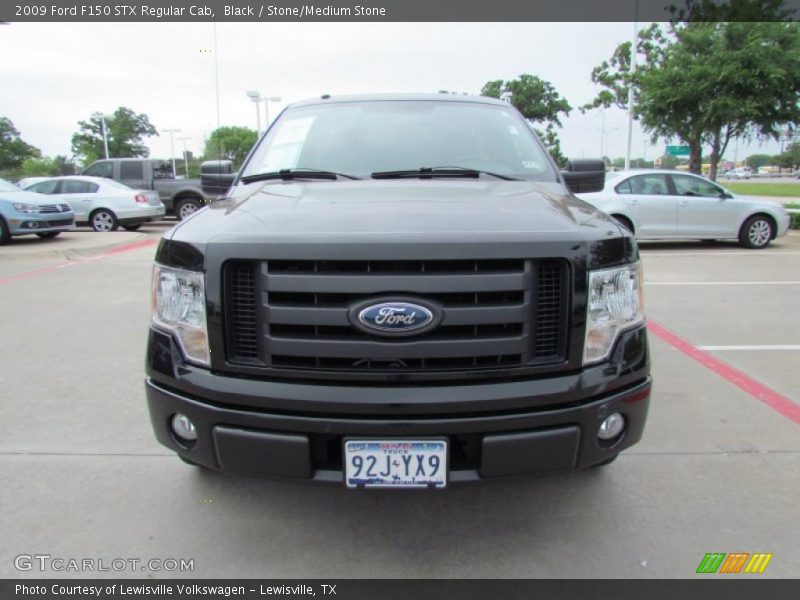 Black / Stone/Medium Stone 2009 Ford F150 STX Regular Cab