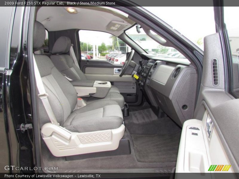 Black / Stone/Medium Stone 2009 Ford F150 STX Regular Cab