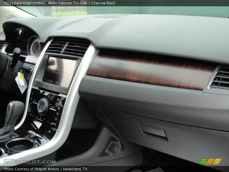 White Platinum Tri-Coat / Charcoal Black 2011 Ford Edge Limited