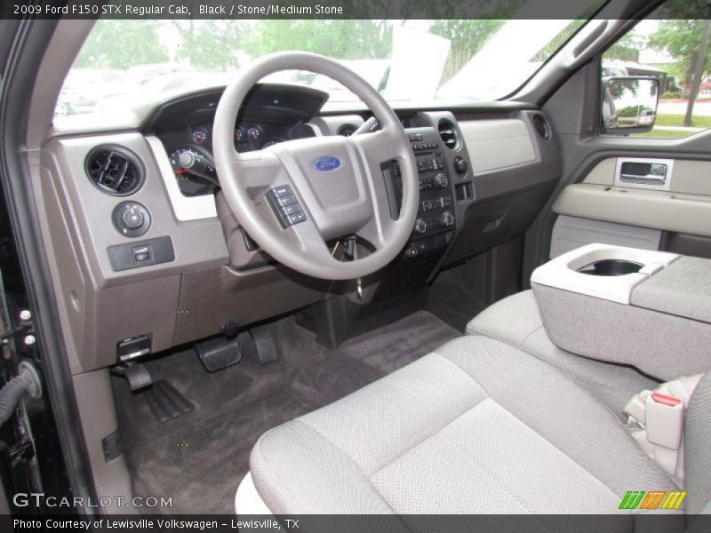  2009 F150 STX Regular Cab Stone/Medium Stone Interior