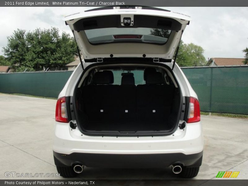 White Platinum Tri-Coat / Charcoal Black 2011 Ford Edge Limited