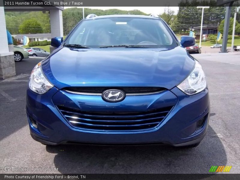 Iris Blue / Taupe 2011 Hyundai Tucson GLS