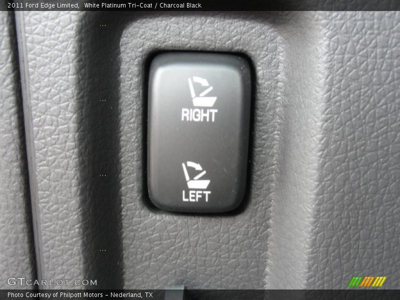White Platinum Tri-Coat / Charcoal Black 2011 Ford Edge Limited