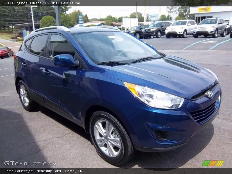 Iris Blue / Taupe 2011 Hyundai Tucson GLS