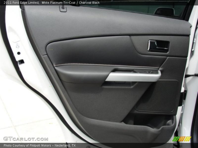 White Platinum Tri-Coat / Charcoal Black 2011 Ford Edge Limited