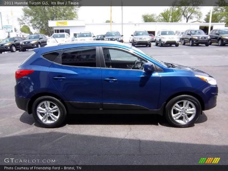 Iris Blue / Taupe 2011 Hyundai Tucson GLS