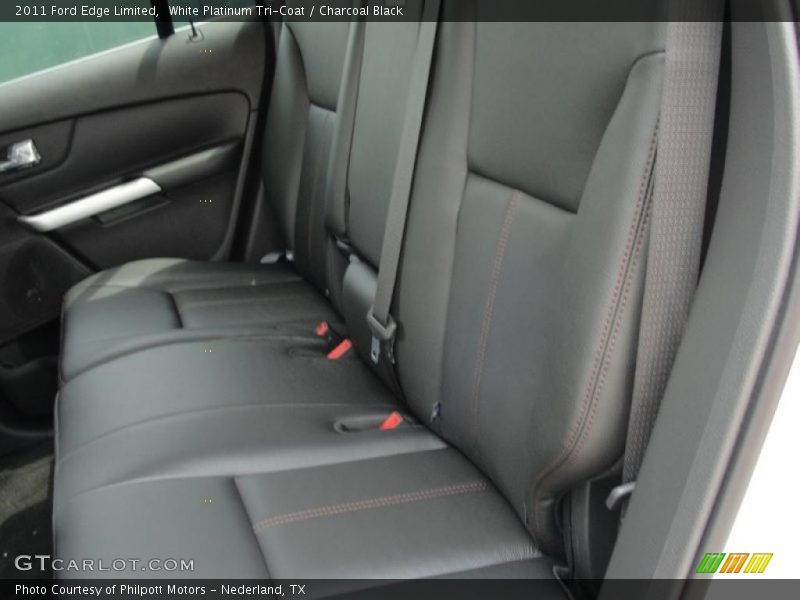White Platinum Tri-Coat / Charcoal Black 2011 Ford Edge Limited
