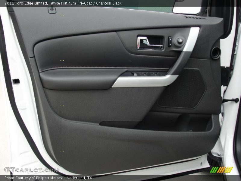 White Platinum Tri-Coat / Charcoal Black 2011 Ford Edge Limited