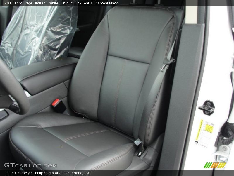 White Platinum Tri-Coat / Charcoal Black 2011 Ford Edge Limited