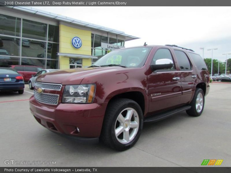 Deep Ruby Metallic / Light Cashmere/Ebony 2008 Chevrolet Tahoe LTZ