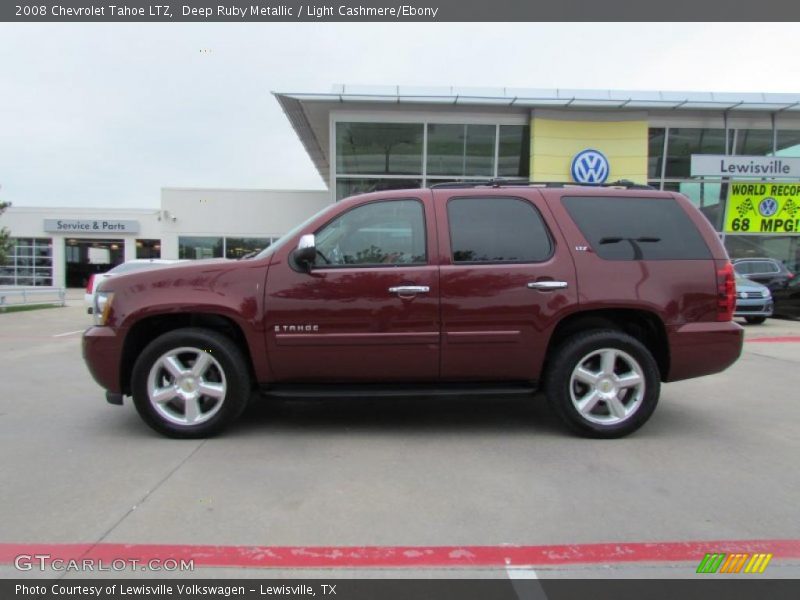 Deep Ruby Metallic / Light Cashmere/Ebony 2008 Chevrolet Tahoe LTZ