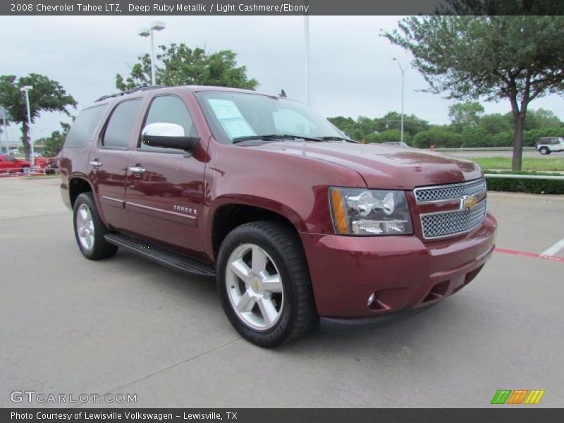 Deep Ruby Metallic / Light Cashmere/Ebony 2008 Chevrolet Tahoe LTZ
