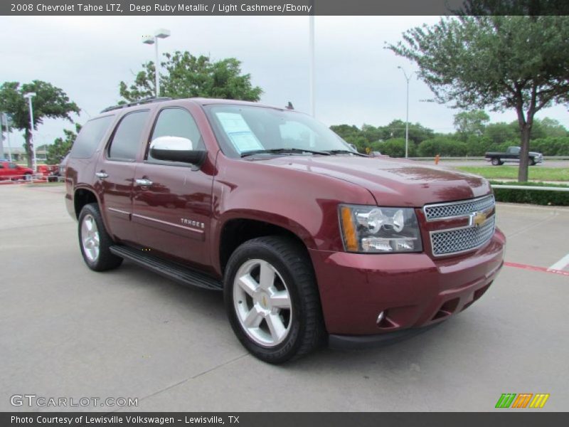Deep Ruby Metallic / Light Cashmere/Ebony 2008 Chevrolet Tahoe LTZ