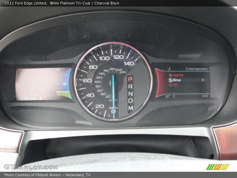 White Platinum Tri-Coat / Charcoal Black 2011 Ford Edge Limited