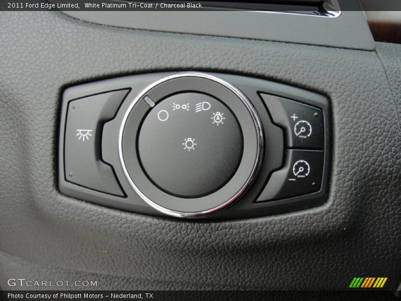 White Platinum Tri-Coat / Charcoal Black 2011 Ford Edge Limited
