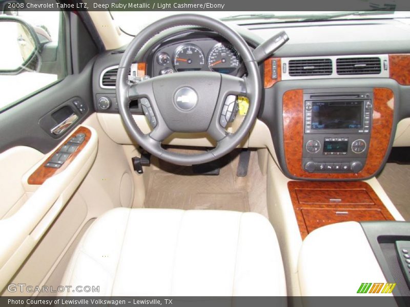 Deep Ruby Metallic / Light Cashmere/Ebony 2008 Chevrolet Tahoe LTZ