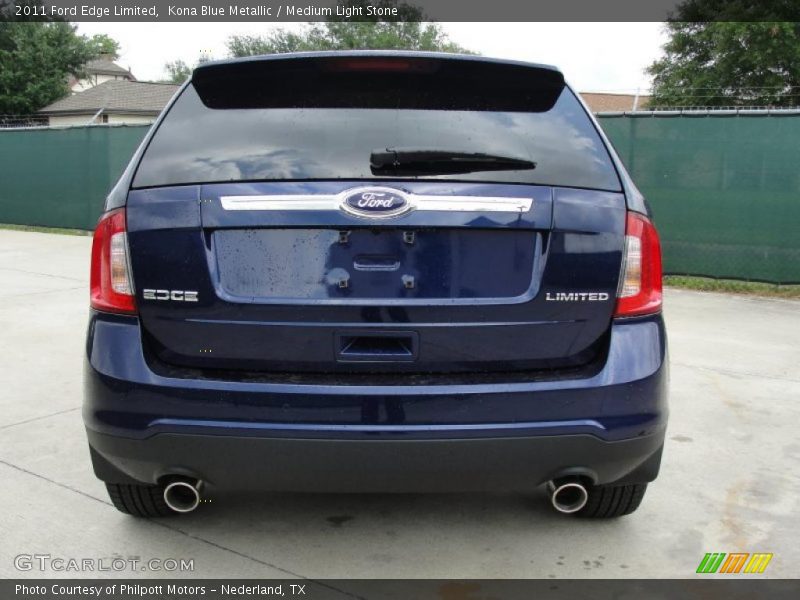 Kona Blue Metallic / Medium Light Stone 2011 Ford Edge Limited