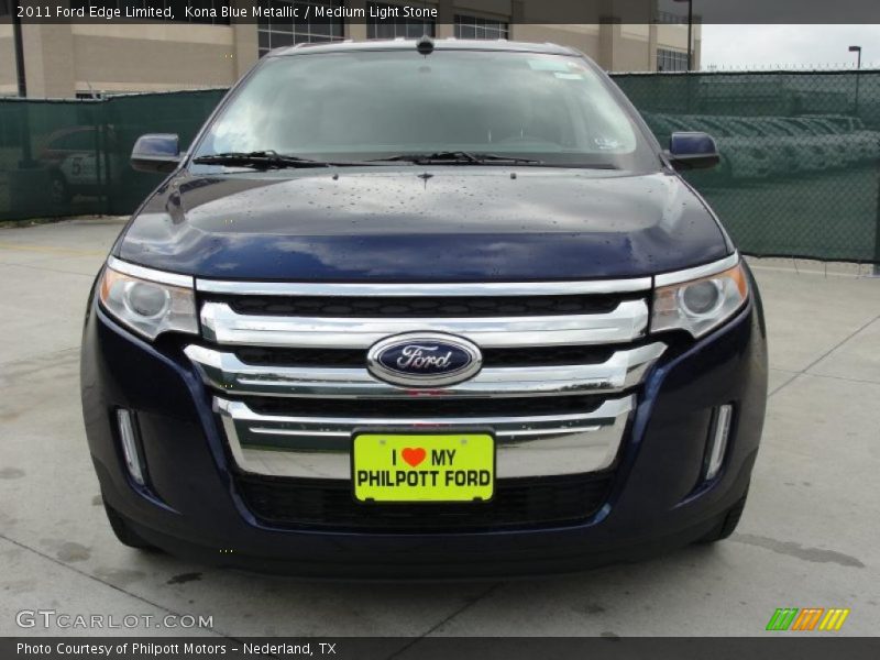 Kona Blue Metallic / Medium Light Stone 2011 Ford Edge Limited