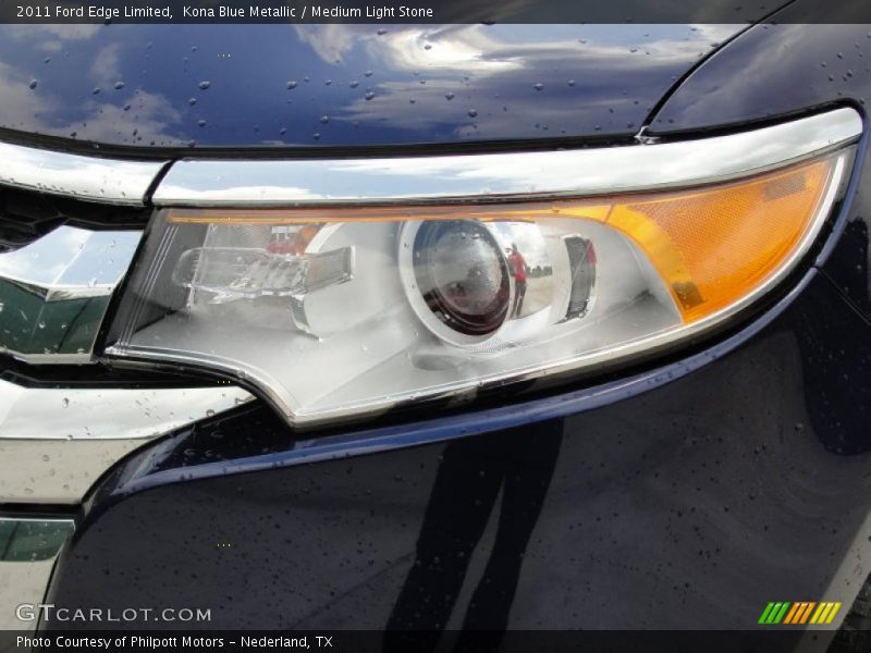 Kona Blue Metallic / Medium Light Stone 2011 Ford Edge Limited