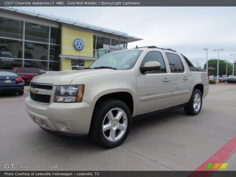 Gold Mist Metallic / Ebony/Light Cashmere 2007 Chevrolet Avalanche LT 4WD