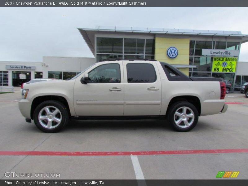 Gold Mist Metallic / Ebony/Light Cashmere 2007 Chevrolet Avalanche LT 4WD