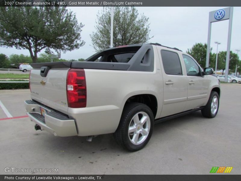Gold Mist Metallic / Ebony/Light Cashmere 2007 Chevrolet Avalanche LT 4WD