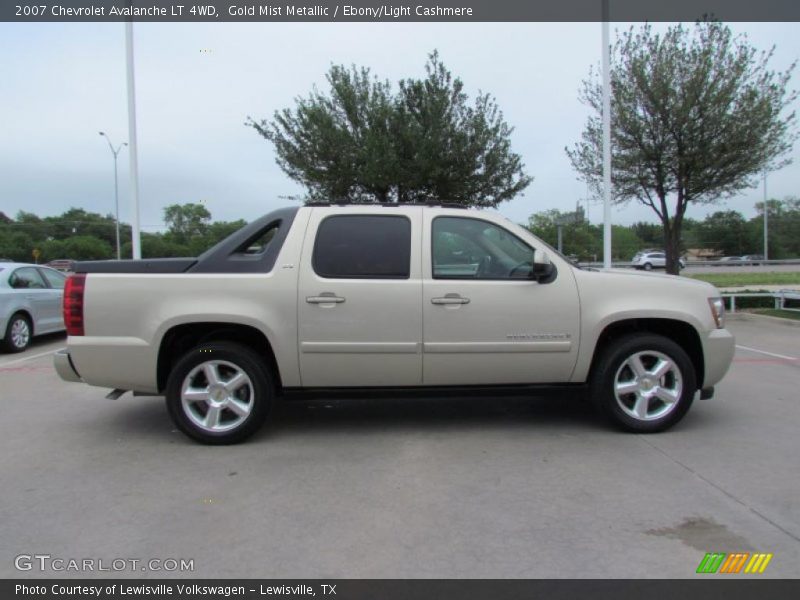 Gold Mist Metallic / Ebony/Light Cashmere 2007 Chevrolet Avalanche LT 4WD