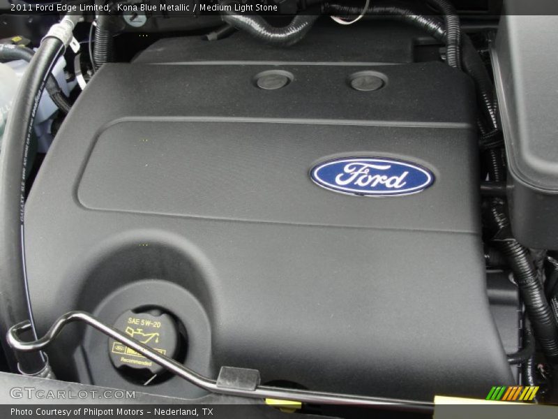 Kona Blue Metallic / Medium Light Stone 2011 Ford Edge Limited