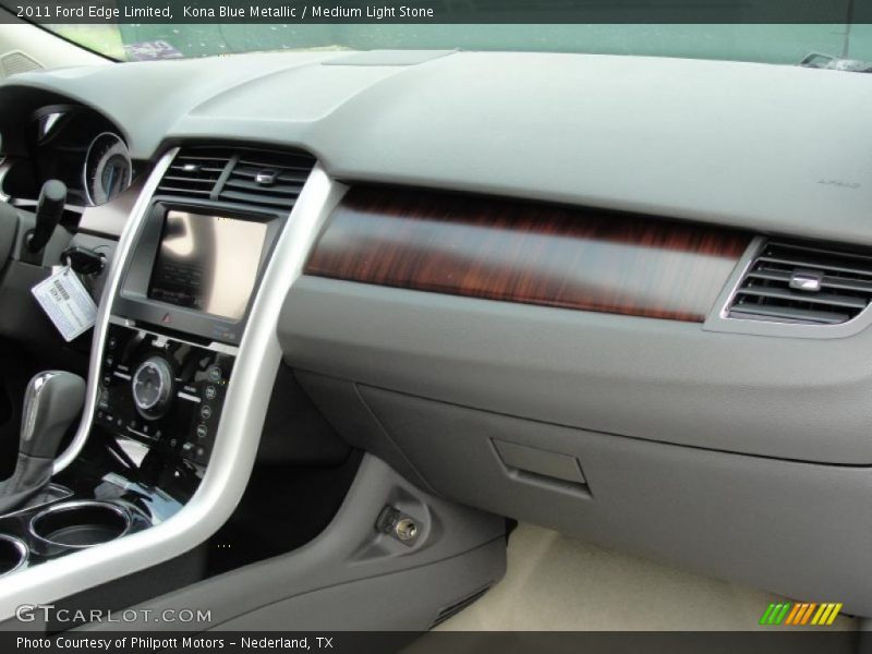 Kona Blue Metallic / Medium Light Stone 2011 Ford Edge Limited