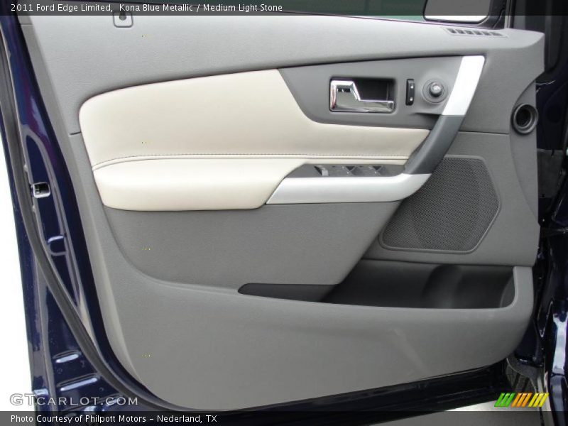 Kona Blue Metallic / Medium Light Stone 2011 Ford Edge Limited