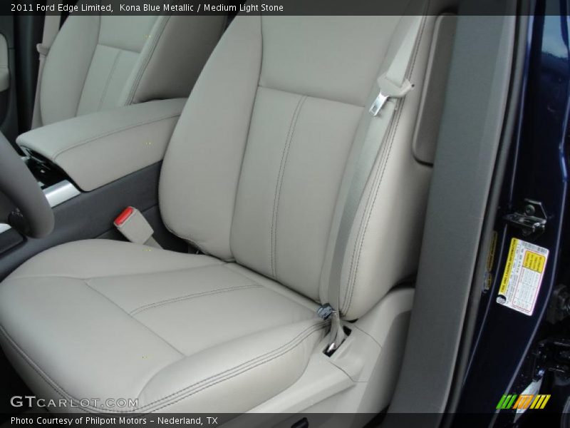 Kona Blue Metallic / Medium Light Stone 2011 Ford Edge Limited
