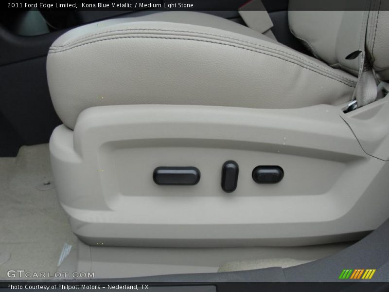 Kona Blue Metallic / Medium Light Stone 2011 Ford Edge Limited