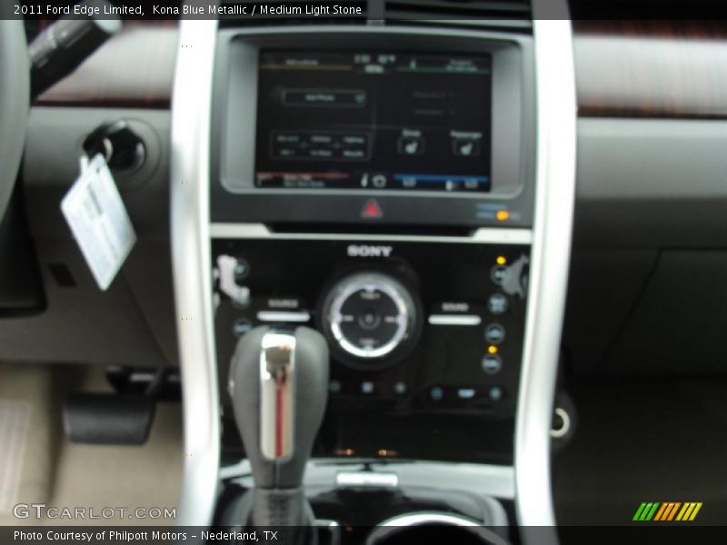 Kona Blue Metallic / Medium Light Stone 2011 Ford Edge Limited