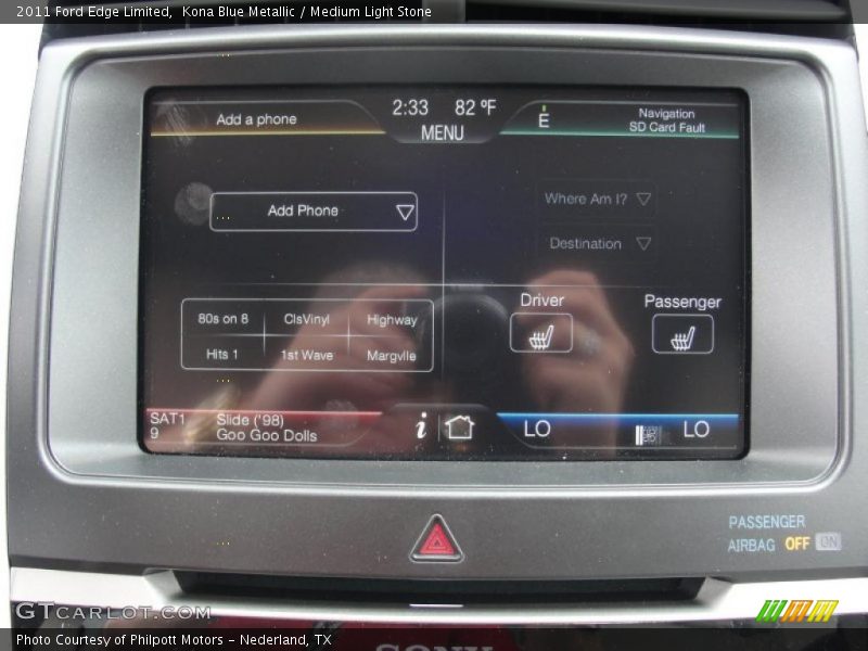 Kona Blue Metallic / Medium Light Stone 2011 Ford Edge Limited