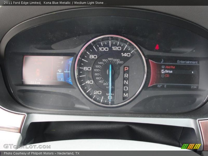 Kona Blue Metallic / Medium Light Stone 2011 Ford Edge Limited