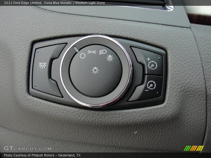 Kona Blue Metallic / Medium Light Stone 2011 Ford Edge Limited